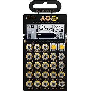 Teenage Engineering PO-24 office Noise Percussion Drumcomputer und Sequencer (Pocket Operator mit 16 Sounds, LCD Display, Lausprecher, 16 punch-in Effekte, Step-Sequencer, Parameter Lock), Schwarz