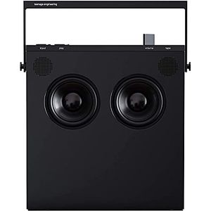teenage engineering OB-4 Stereo Luidsprekers, Draagbaar, Bluetooth, WLAN, FM-Radio, Langhoudende Batterij met 40 uur Gebruikstijd, Zwart
