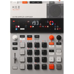 teenage engineering EP-133 K.O. II sampler, drummachine en sequencer met ingebouwde microfoon en effecten