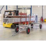 Kongamek Professionele langmateriaalwagen, laadvermogen 3,5 t, lengte 4 m, elektrolytisch verzinkt