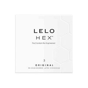 LELO HEX Préservatifs Réinventés - Nouveau Condom Ultra fin pour Plus de Plaisir - Preservatif Homme Fin légèrement Lubrifiés, 3 pack
