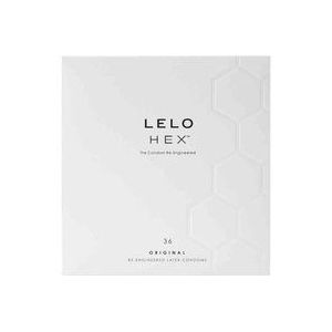 LELO HEX - condooms Opnieuw Ontworpen - Ultradun Condoom voor Extra Plezier, Licht van Glijmiddel Voorziene Condooms voor Mannen (36 condooms)