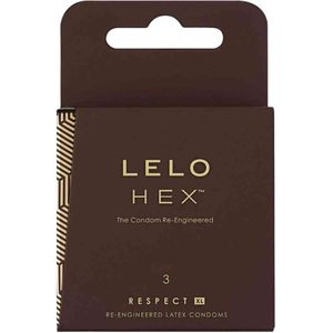 LELO HEX XL Respect Condooms - 3 stuks