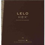 LELO HEX Respect XL, Préservatif Grande Taille Ultrasolide, Préservatifs pour Hommes Fin en Latex, 58 mm de Diamètre (Paquet de 36)