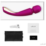 LELO SMART WAND 2 Large Masseur Stimulateur clitoridien portable vibrant pour le corps, Vibromasseur avec 10 modes de vibrations - Sex toýs femme clitoridien, Aqua