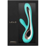 Lelo Soraya 2 vibrator met clitorsstimulator Aqua 22 cm