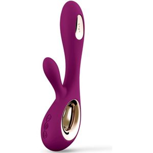 LELO Soraya Wave - oplaadbare, dubbele vibrator met klitorisstimulatie (paars)