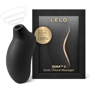 LELO SONA 2 Sonische Golvenstimulator, Waterdichte Orale Stimulator voor Diepere Bevrediging, Black
