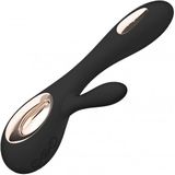 Lelo Soraya Wave vibrator met clitorsstimulator Black 21,5 cm