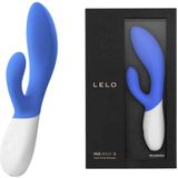 LELO INA WAVE 2 bunnyvibrator California Sky voor vrouwen met Wavemotion-technologie en 12 trilstanden