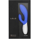 LELO INA WAVE 2 bunnyvibrator California Sky voor vrouwen met Wavemotion-technologie en 12 trilstanden