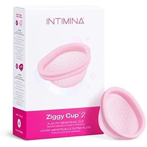 Intimina Ziggy Cup 2 - Nieuwe generatie ultradunne, flat-fit en herbruikbare menstruatiecup (A)