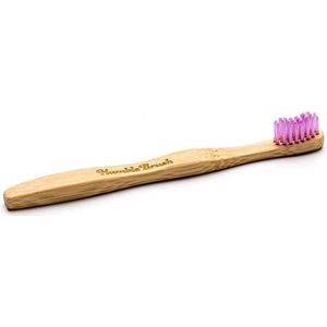 The Humble Co Tandenborstel bamboe kids roze brush soft 1st