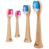 Opzetborstels - Bamboe - 4-pack - Geschikt voor Philips Sonicare
