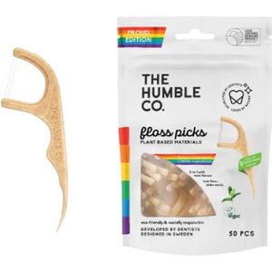The Humble Co. Tandenstokers + flosdraad - proud - 50 stuks