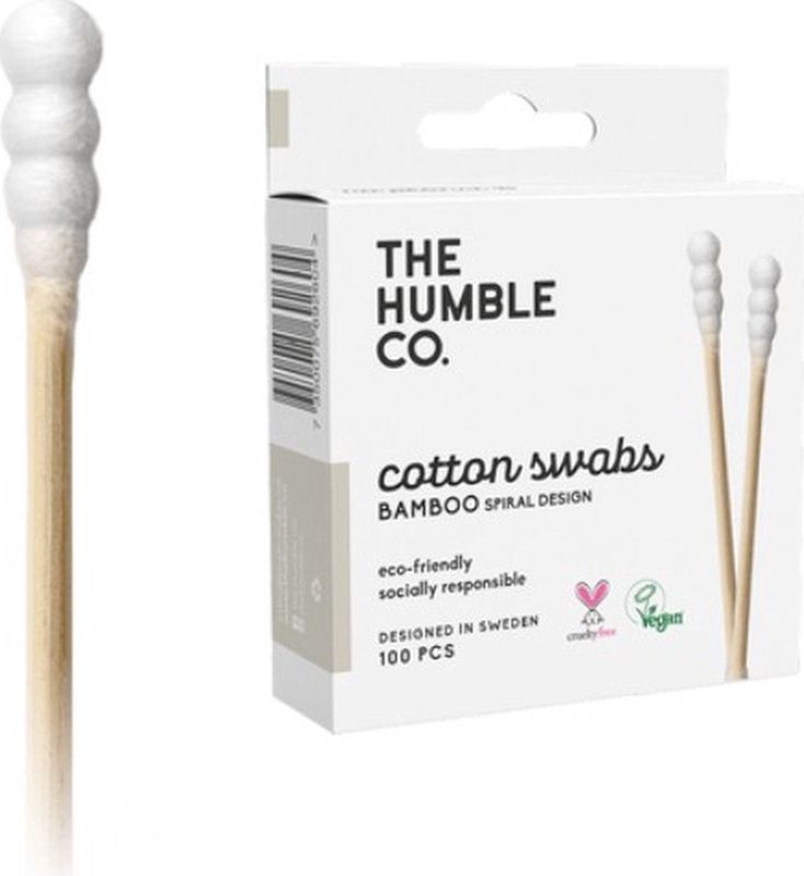 Humble Brush - Wattenstaafjes - Biologisch Katoen - Bamboe - 100 Stuks