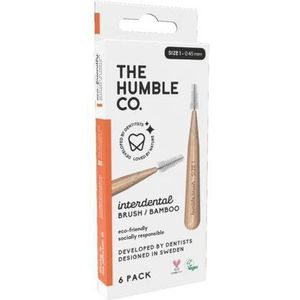 The Humble Co Interdentale borstel, bamboe, maat 1, oranje, 300 g