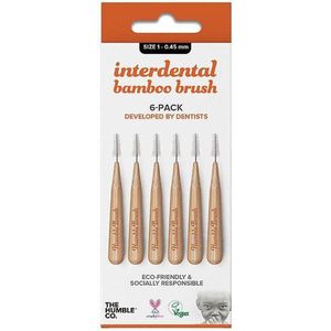 The Humble Co - Interdental Borstel - Oranje - Bamboe Handvat