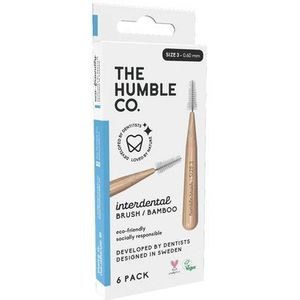 The Humble Co Interdental borstel 0.60 mm blauw 6 stuks