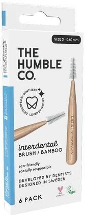 The Humble Co Interdental borstel 0.60 mm blauw 6 stuks