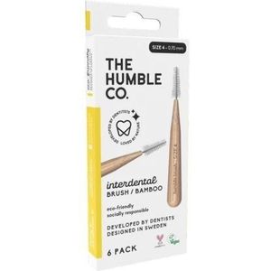 The Humble Co Interdental borstel 0.70 mm geel 6 stuks