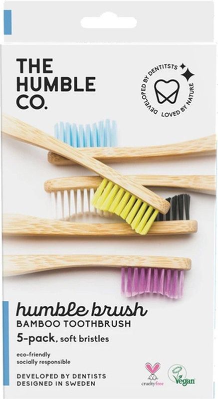 Tandenborstels Bamboe - Soft - 5 Stuks