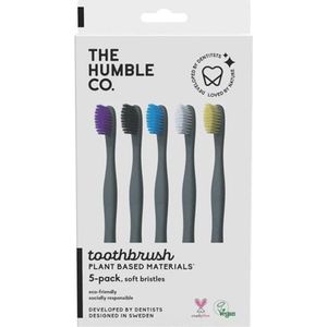 The Humble Co. Brush Plant natuurlijke tandenborstel Ultra Soft 5 st