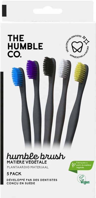 Humble Brush - Ecologische tandenborstel 5-pack