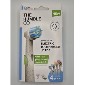 The Humble Co. - Opzetborstels rond - 4 pack in 4 kleuren - Plant based - Vegan - BPA vrij
