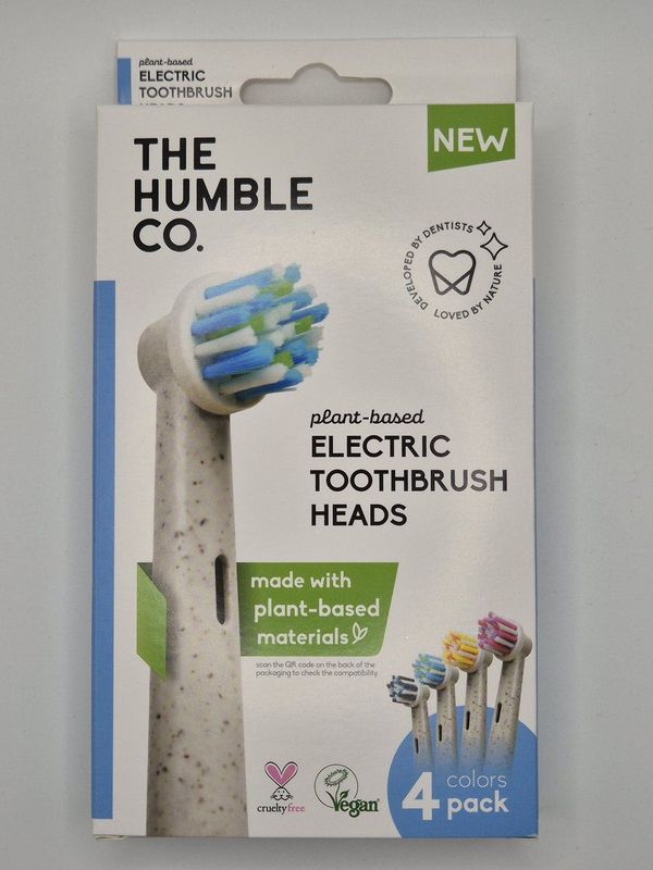 The Humble Co. - Opzetborstels rond - 4 pack in 4 kleuren - Plant based - Vegan - BPA vrij