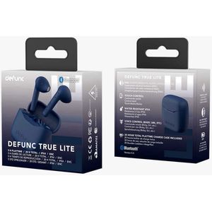Defunc - True Lite - Draadloze Oordopjes - Blue - Bluetooth Met ENC
