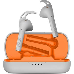 Defunc Draadloze In-ear Oordopjes - Met oplaadcase - Sport oortjes - tot 5 uur speeltijd - Zilver