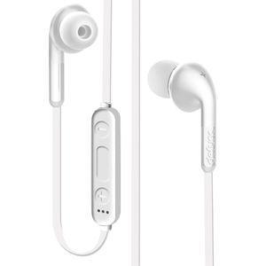 Defunc Bluetooth Achter de Nek Headset Afstandsbediening en HD Microfoon Wit