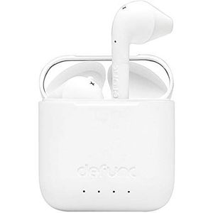 Defunc True Go Slim oordopjes draadloos In-ear Bluetooth oortjes earbuds WIT Sport draadloze oplaadcase