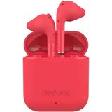 Defunc True Go Slim Rood - Draadloze Headset - Een Bluetooth 5.0 Stereo Headset - Hoge geluidskwaliteit - 22 uur batterijduur