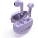 Urbanista Austin Echte Draadloze Oordopjes, Bluetooth 5.3 In-Ear IPX4 oortjes met Dual-Microfoon, 20H Speeltijd, Draadloze Oortelefoon met Aanraakbediening, TWS USB C Oplaadcase, Lavendel Paars