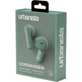 Urbanista - Copenhagen - Echte Draadloze Oordopjes - Salie Groen - Bluetooth 5.2 - 32H Speeltijd