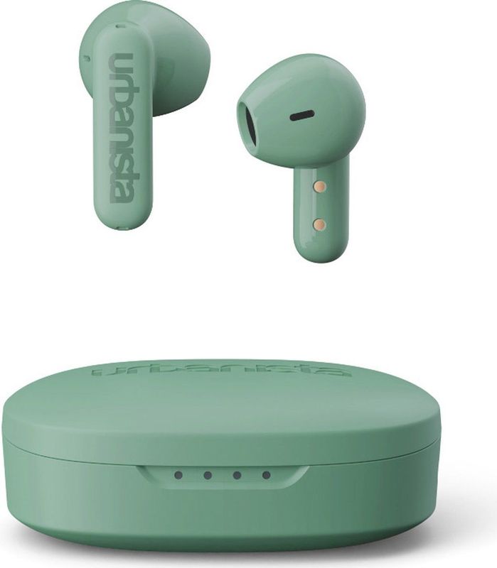 Urbanista - Copenhagen - Echte Draadloze Oordopjes - Salie Groen - Bluetooth 5.2 - 32H Speeltijd