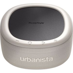 Urbanista Malibu Woestijngrijze Draagbare Bluetooth Luidspreker met Zonnecel (24 h, Oplaadbare batterij), Bluetooth luidspreker, Grijs