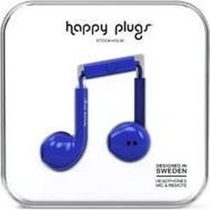 Happy Plugs - Earbud Plus - In-ear Oordopjes - Kobalt - Silicone