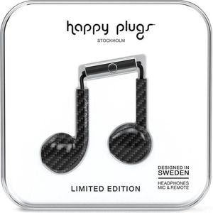Happy Plugs Earbud Plus In-Ear Oordopjes Zwart/Carbon