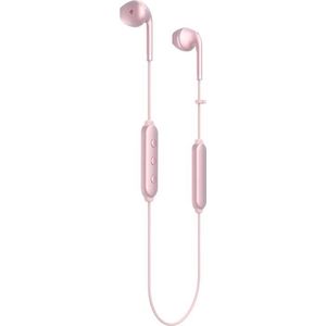 Happy Plugs | Draadloze hoofdtelefoon II | Bluetooth draadloos met afstandsbediening en microfoon | roségoud