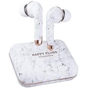 Happy Plugs Air 1 Plus In-ear Oordopjes - Wit Marmer
