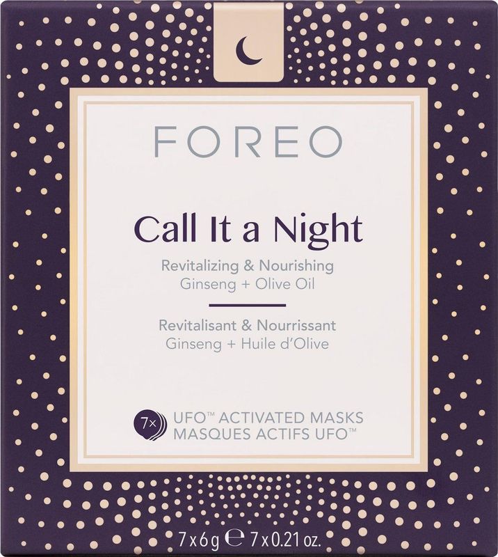 Foreo - Call It A Night - Gezichtsmasker - 7 Stuks - Ginseng en Olijfolie