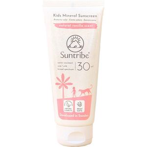 Suntribe - All Natural Kids Vanilla - Zonnebrandcrème - SPF 30 - Natuurlijke Ingrediënten
