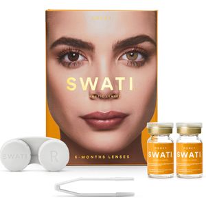 Swati - Coloured Contact Lenses 6 Months - Honey - makeup - 6 Maanden