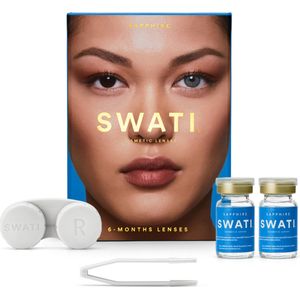 Swati - Coloured Contact Lenses 6 Months - Sapphire - makeup - 6 Maanden