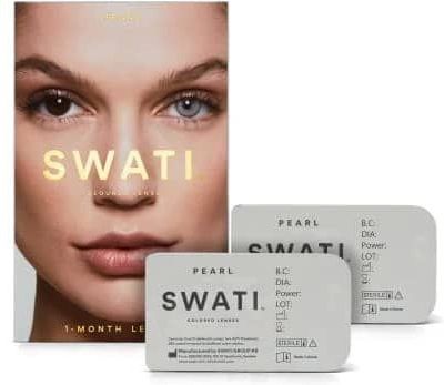 SWATI Cosmetics - 1 Måneds Kontaktlinser - Lichtgrijs/Lichtblauw