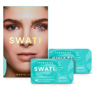 SWATI Cosmetics 1 måneds Kontaktlinser Turquoise
