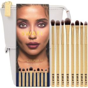 Swati Eye Make-up Brush Set Luxe Gold Oogschaduwpenselen 0